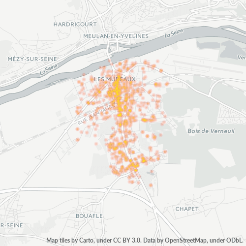78130 Thermocarte de densité d'activité