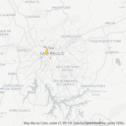 01234-000 Mapa de calor de densidad empresarial