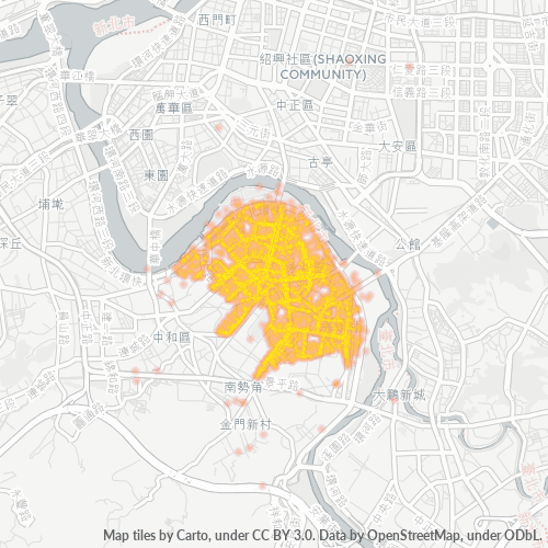 234 商業密度熱圖