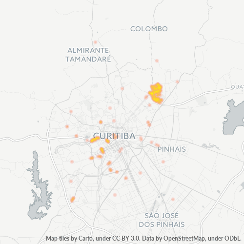 82630-000 Mapa de calor de densidad empresarial