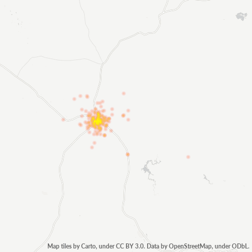 2830 Business Density Heatmap