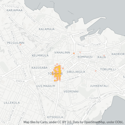 10119 Äritegevuse tiheduse kaart