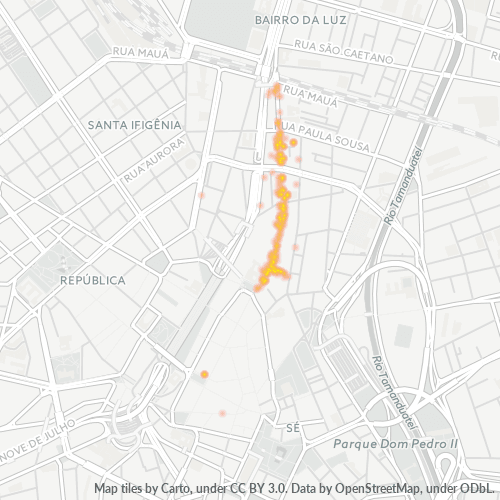 01030-000 Heatmap de Densidade da Empresa