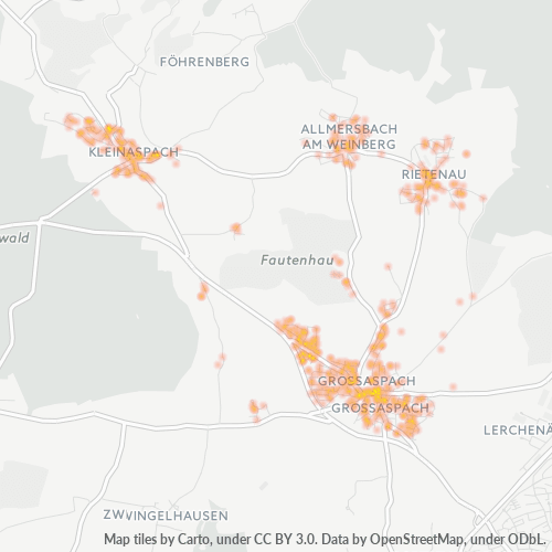 Heatmap für plz 71546