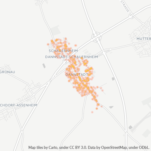 Heatmap für plz 67125