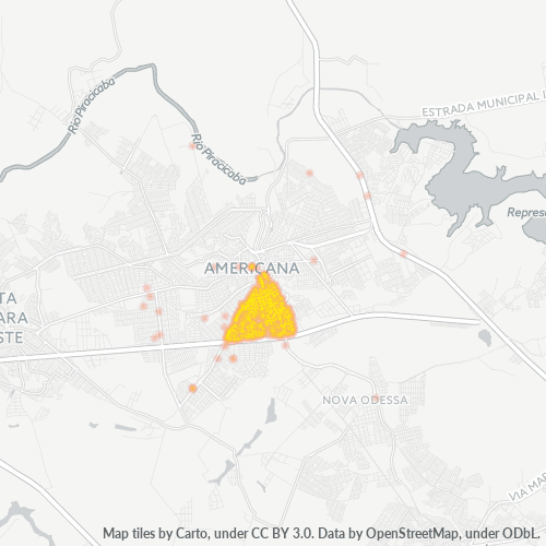 13466-000 Heatmap de Densidade da Empresa
