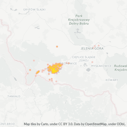 58-580 Mapa intensywności działalności gospodarczej