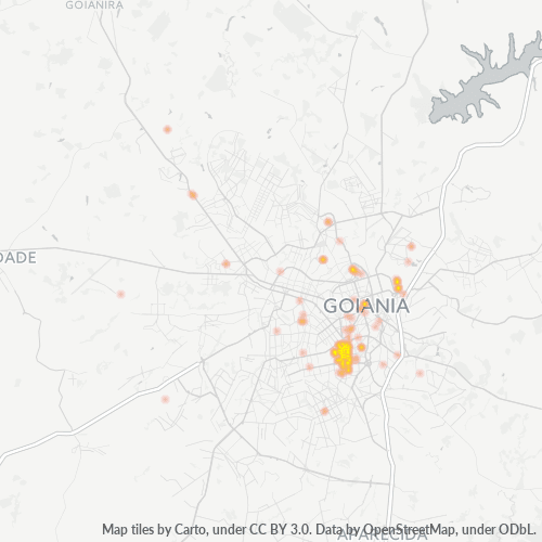 74223-000 Mapa de calor de densidad empresarial