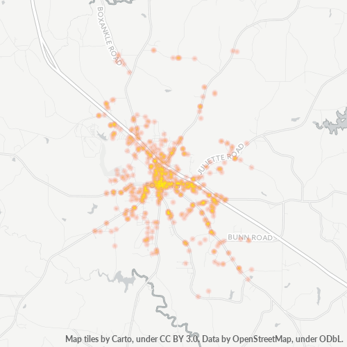 31029 Business Density Heatmap