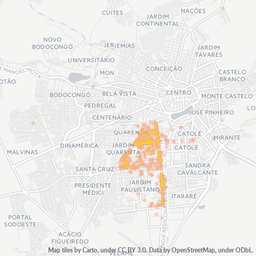 58414-000 Heatmap de Densidade da Empresa