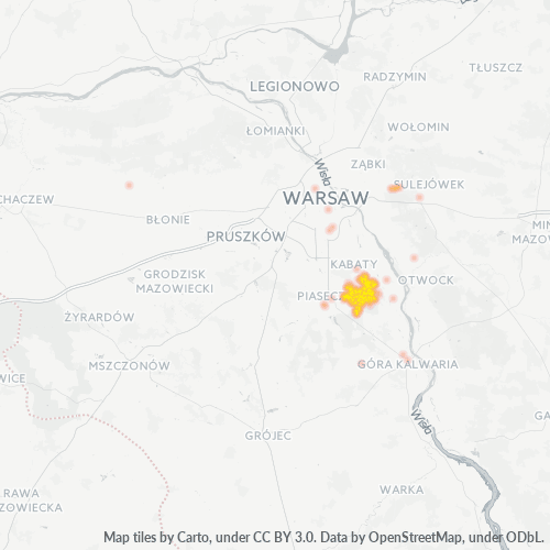 05-510 Mapa intensywności działalności gospodarczej