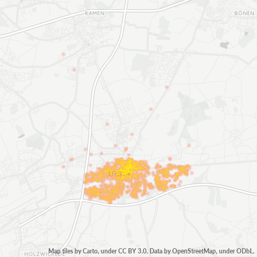 59423 Standortdichte-Heatmap