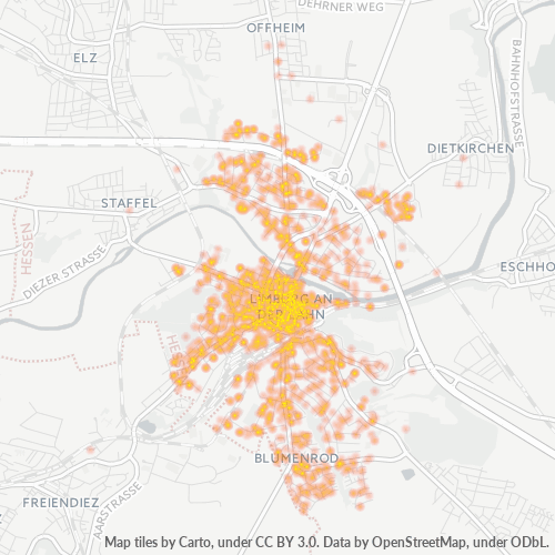 Heatmap für plz 65549
