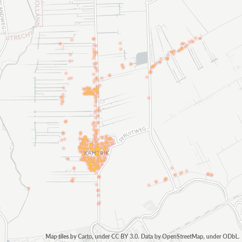 Heatmap voor postcode 3471