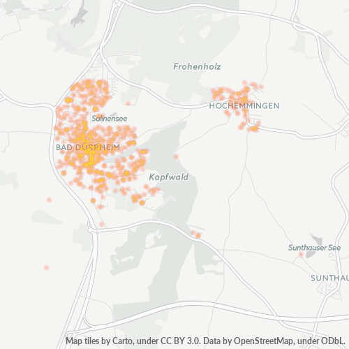 Heatmap für plz 78073