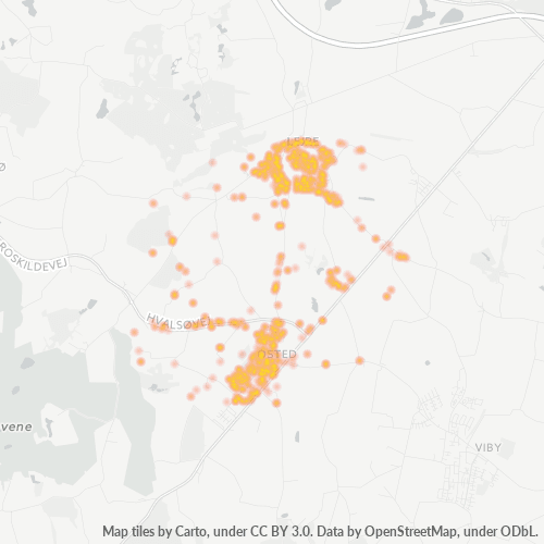 4320 Heatmap over forretningstæthed
