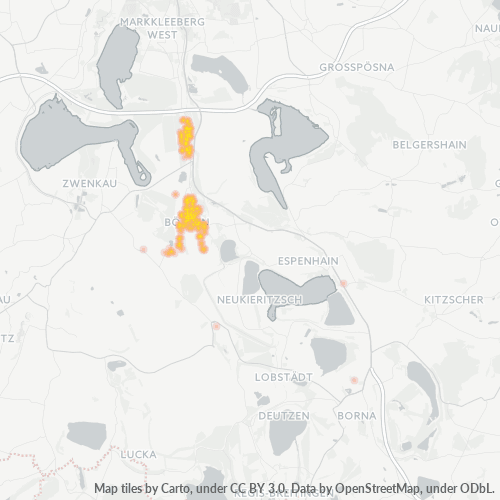 Heatmap für plz 04564