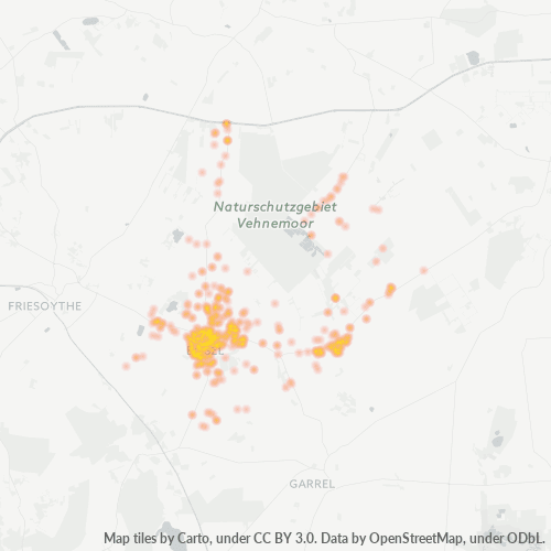 Heatmap für plz 26219