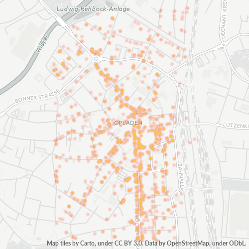Heatmap für plz 51379