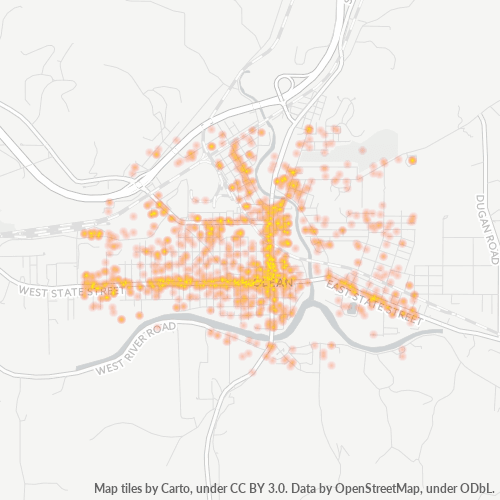 14760 Business Density Heatmap