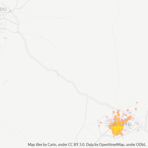 85802-000 Mapa de calor de densidad empresarial