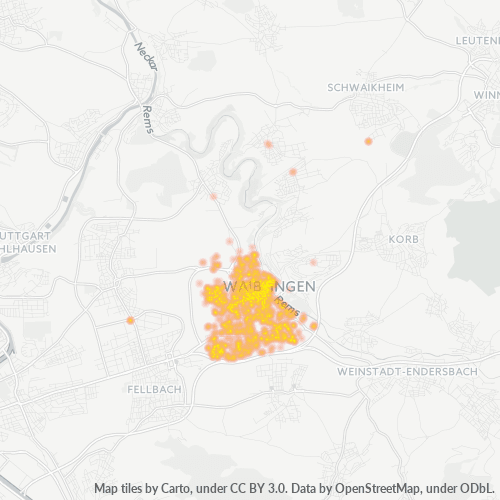 71332 Standortdichte-Heatmap