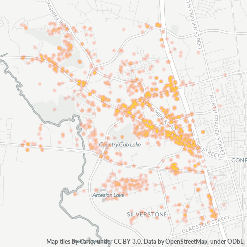 77304 Business Density Heatmap