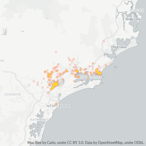 2324 Business Density Heatmap