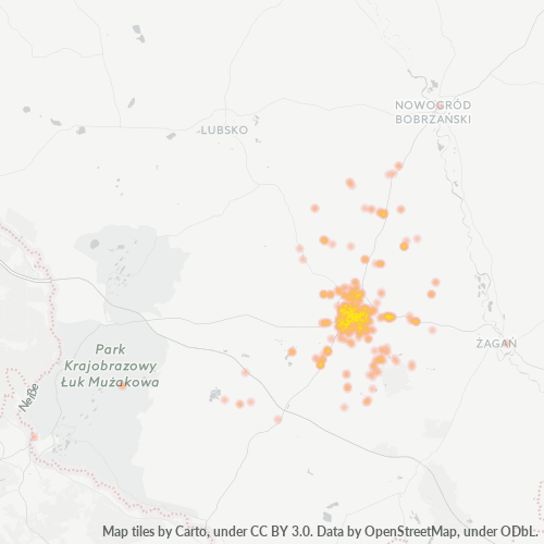 68-200 Mapa intensywności działalności gospodarczej