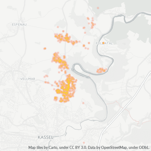 Heatmap für plz 34233