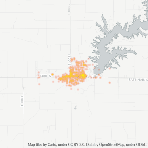 62565 Business Density Heatmap