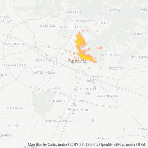 Mappa di calore per cap 25123