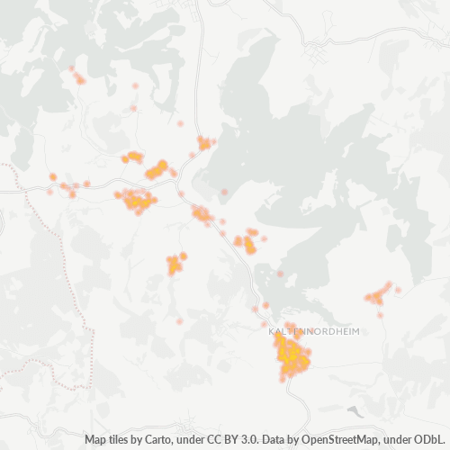 Heatmap für plz 36452