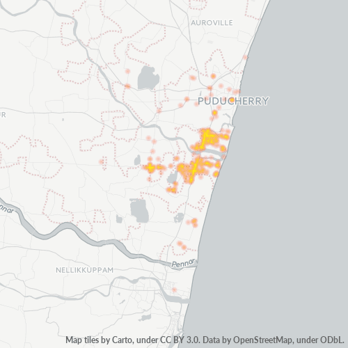 605007 Business Density Heatmap