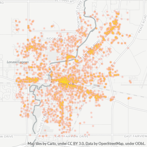 60115 Business Density Heatmap