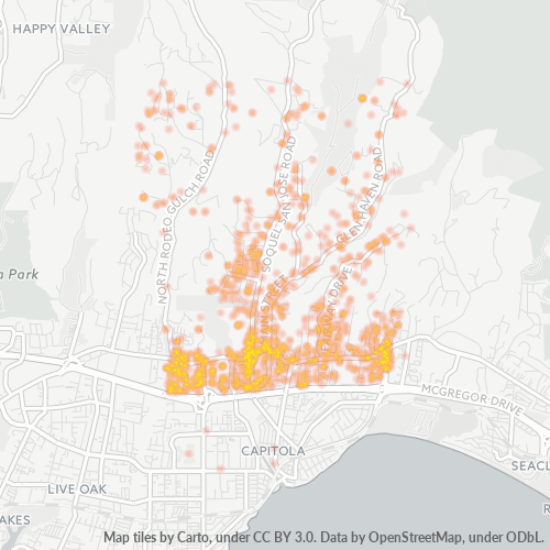 95073 Business Density Heatmap