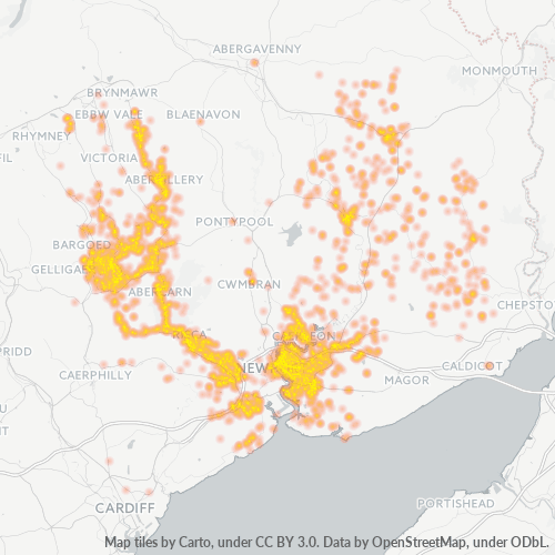 NP1 Business Density Heatmap