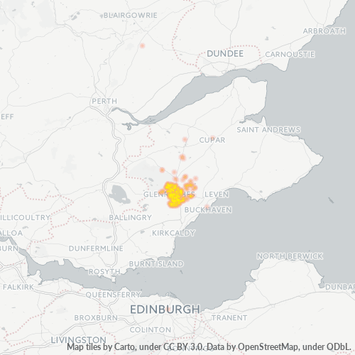 KY7 Business Density Heatmap