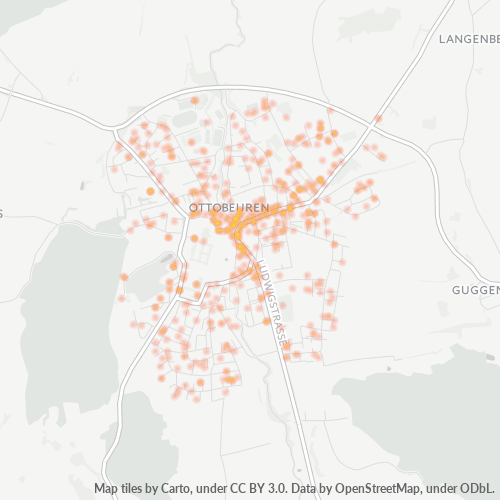 Heatmap für plz 87724