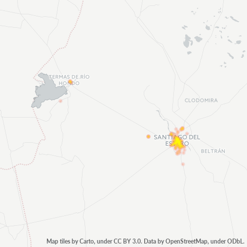 4200 Mapa de calor de densidad empresarial