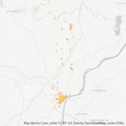2000 Heatmap de Densidade da Empresa