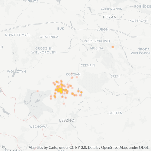 64-030 Mapa intensywności działalności gospodarczej