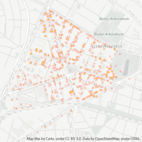1113 Vállalati sűrűségi térkép