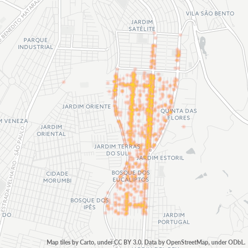 12233-000 Heatmap de Densidade da Empresa
