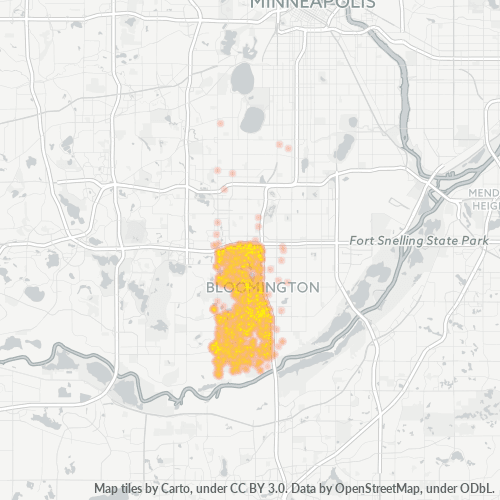 55431 Business Density Heatmap