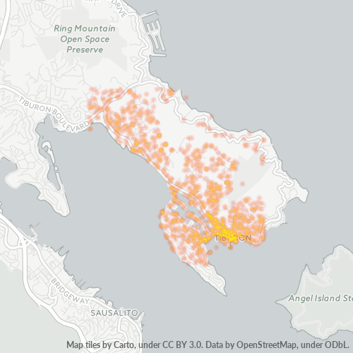 94920 Business Density Heatmap