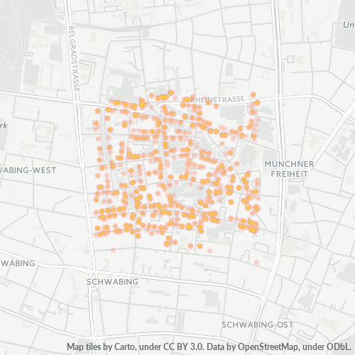 Heatmap für plz 80803