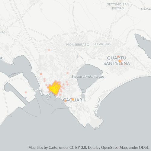 Mappa di calore per cap 09124