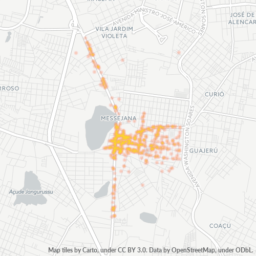 60840-000 Mapa de calor de densidad empresarial