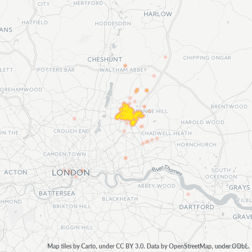 IG8 Business Density Heatmap